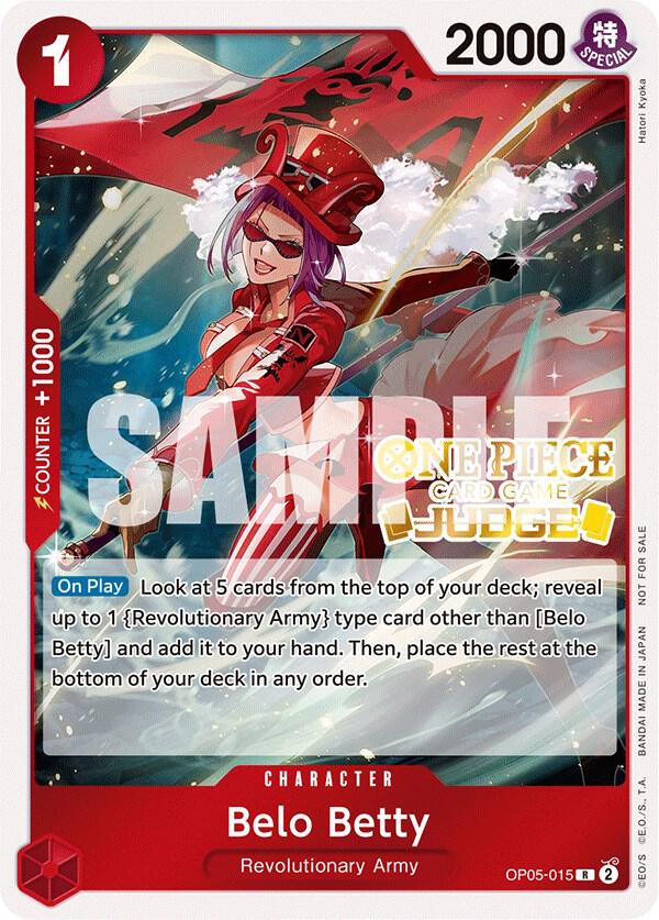 Belo Betty (Judge Pack Vol. 3) One Piece prize card