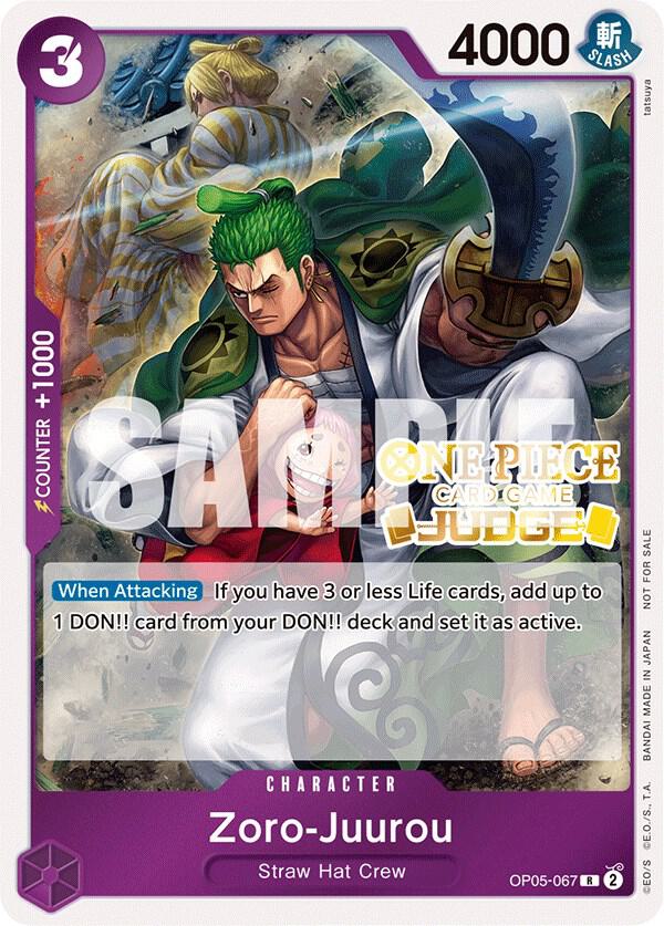 Zoro-Juurou (Judge Pack Vol. 3) One Piece prize card