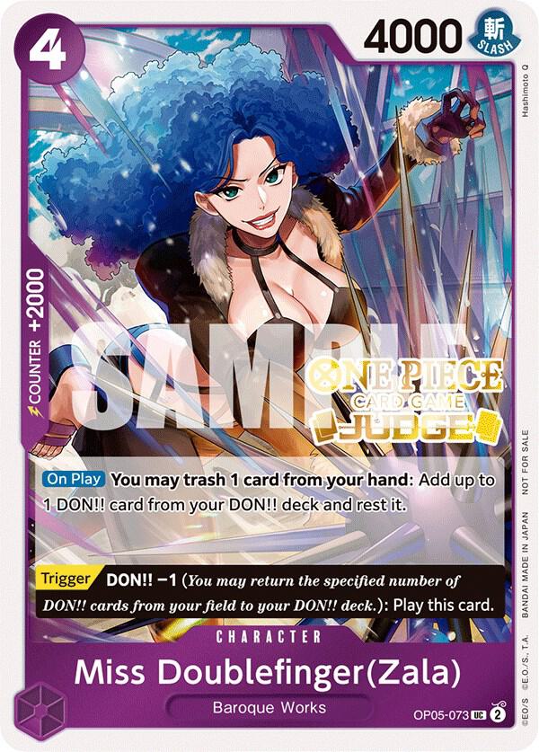 Miss Doublefinger(Zala) (Judge Pack Vol. 3) One Piece prize card