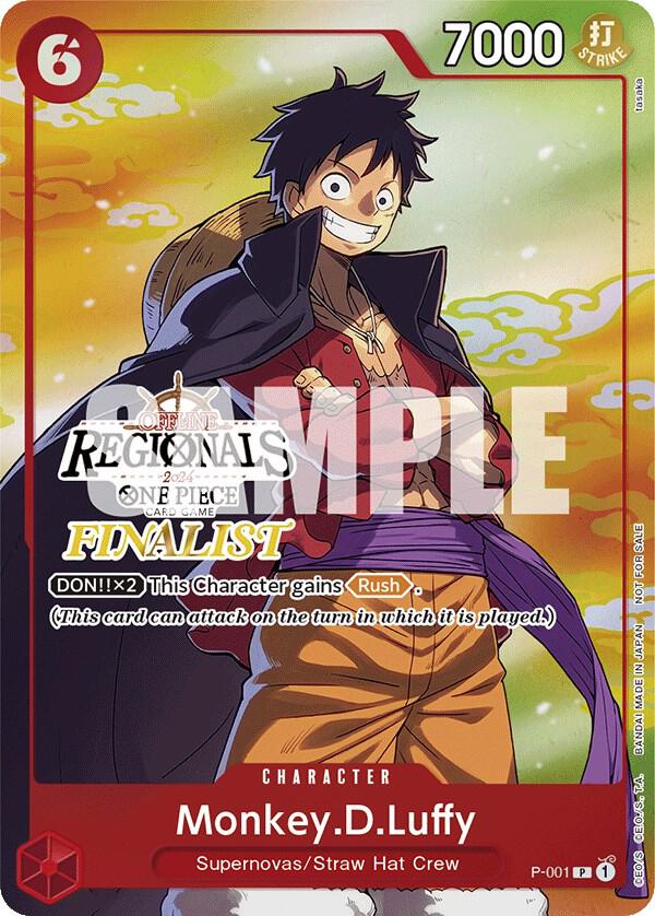 Monkey.D.Luffy (001) (Offline Regional 2024 Vol. 2) [Finalist] One Piece prize card