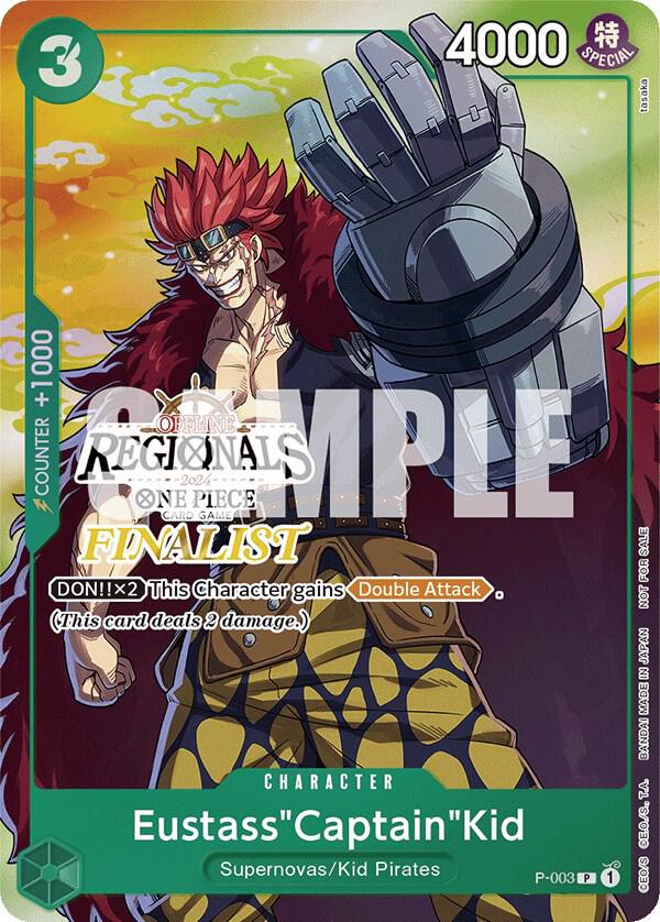 Eustass"Captain"Kid (Offline Regional 2024 Vol. 2) [Finalist] One Piece prize card