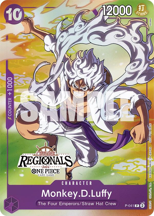Monkey.D.Luffy (041) (Offline Regional 2024 Vol. 2) [Participant] One Piece prize card