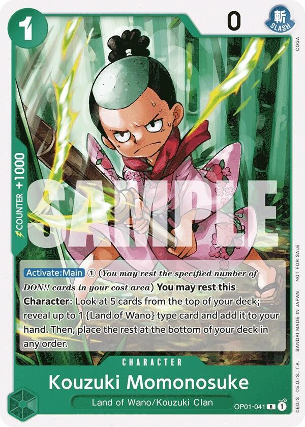 Kouzuki Momonosuke (Tournament Pack Vol. 7) One Piece prize card