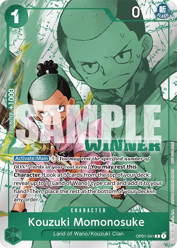 Kouzuki Momonosuke (Winner Pack Vol. 7) One Piece prize card