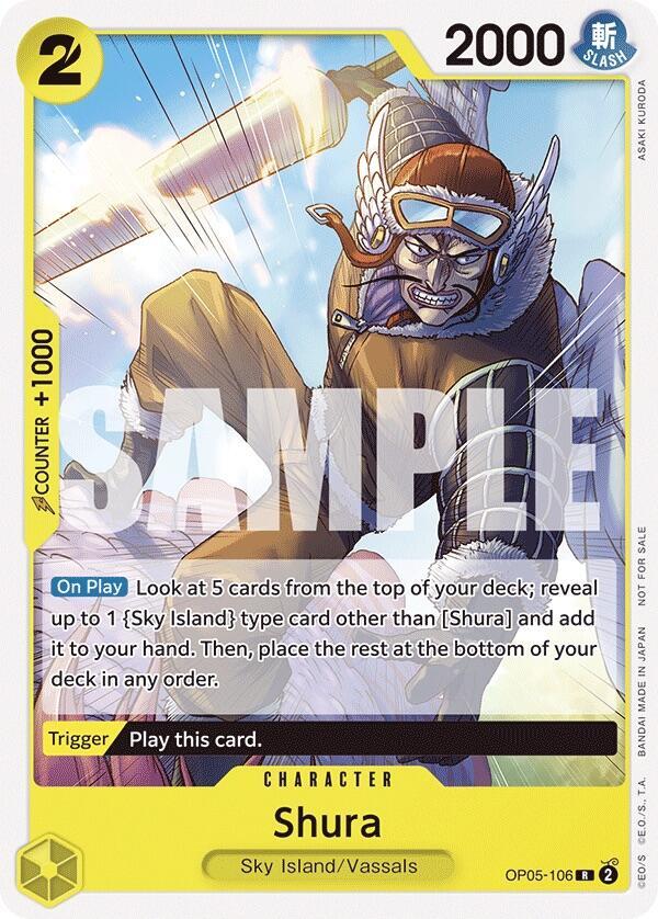 Shura (Tournament Pack Vol. 7) One Piece prize card