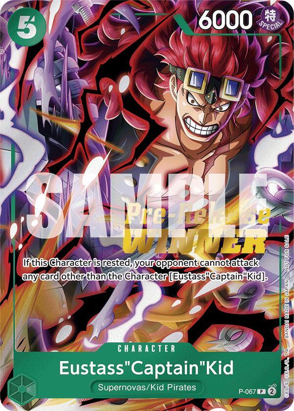 Eustass"Captain"Kid (OP-07 Pre-Release Tournament) [Winner] One Piece prize card