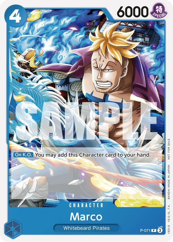 Marco (Two Legends Pre-Release) One Piece prize card
