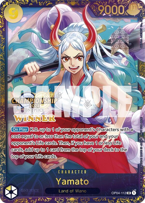 Yamato (Championship 2024 Finals Winner) One Piece prize card