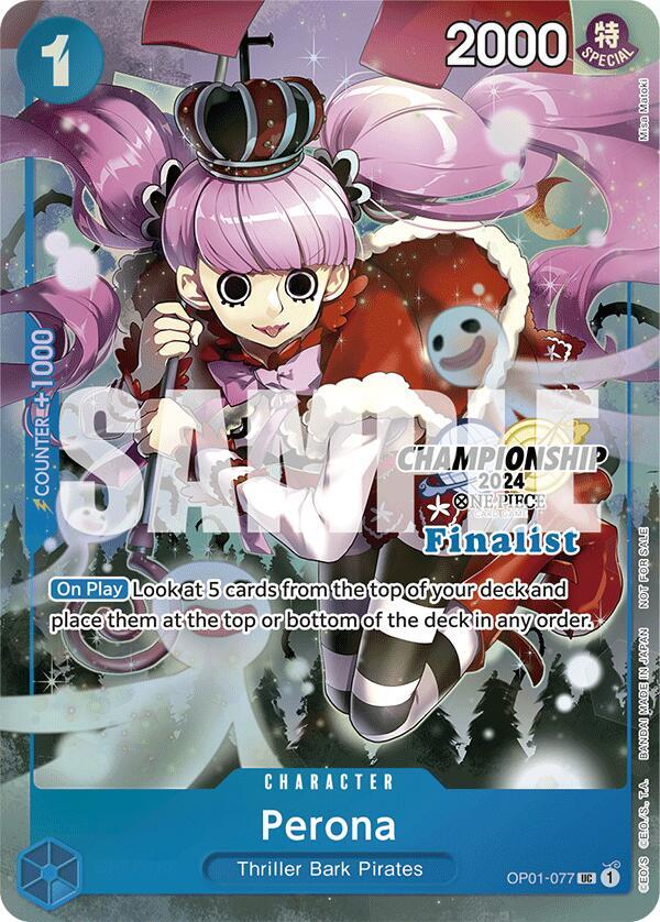 Perona (Championship 2024 Finalist Card Set) One Piece prize card
