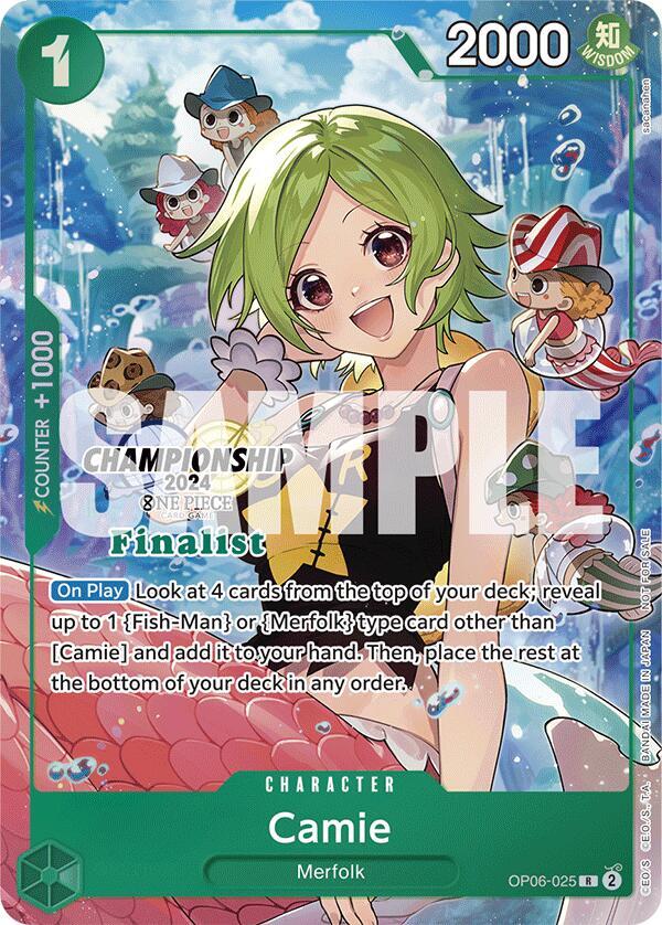 Camie (Championship 2024 Finalist Card Set) One Piece prize card