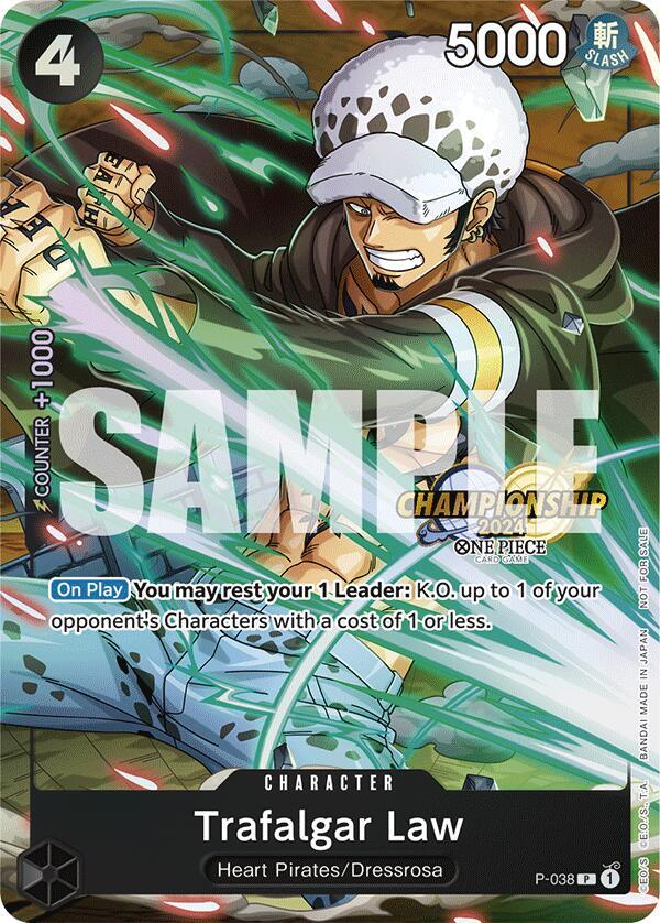Trafalgar Law - P-038 (CS 2024 Event Pack) One Piece prize card