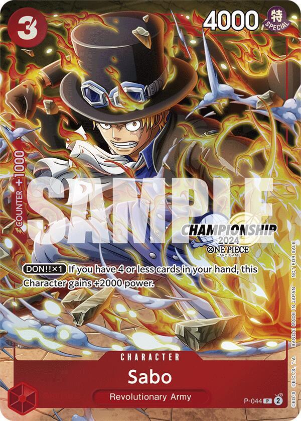 Sabo (CS 2024 Event Pack Finalist) One Piece prize card
