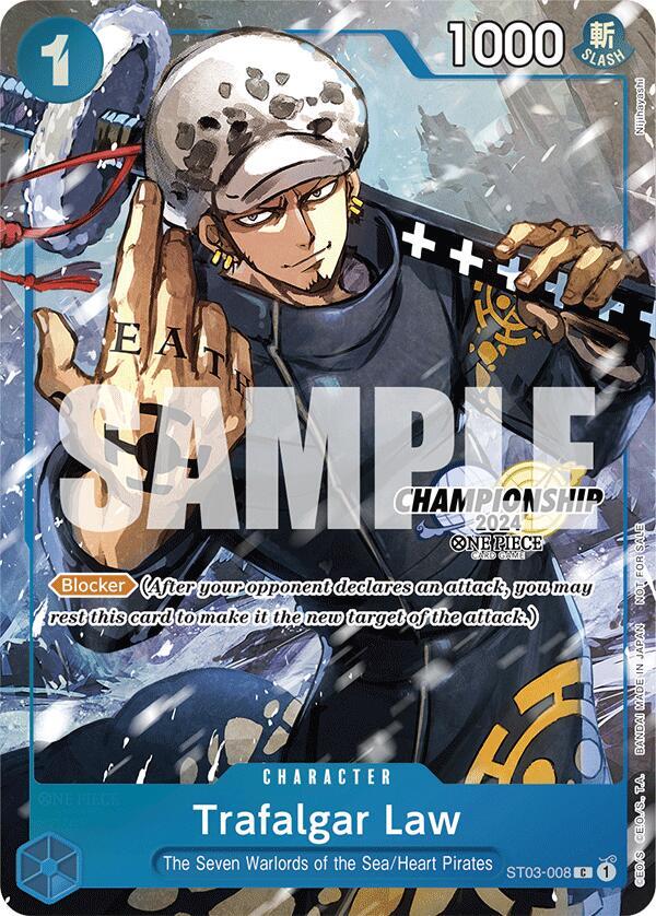 Trafalgar Law - ST03-008 (CS 2024 Event Pack Finalist) One Piece prize card