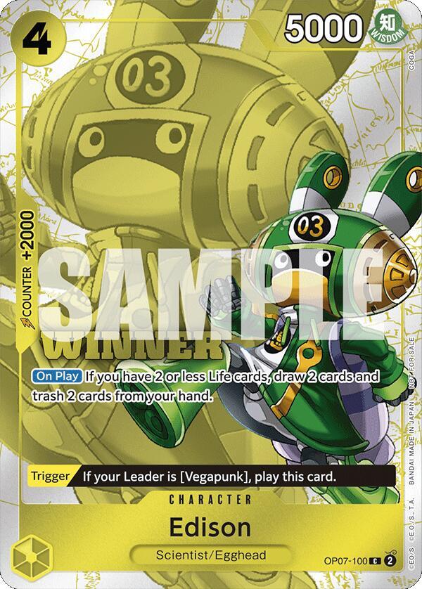 Edison (Winner Pack 2024 Oct.-Dec.) One Piece prize card