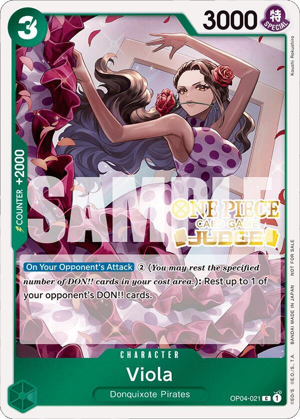 Viola (Judge Pack Vol. 4) One Piece prize card