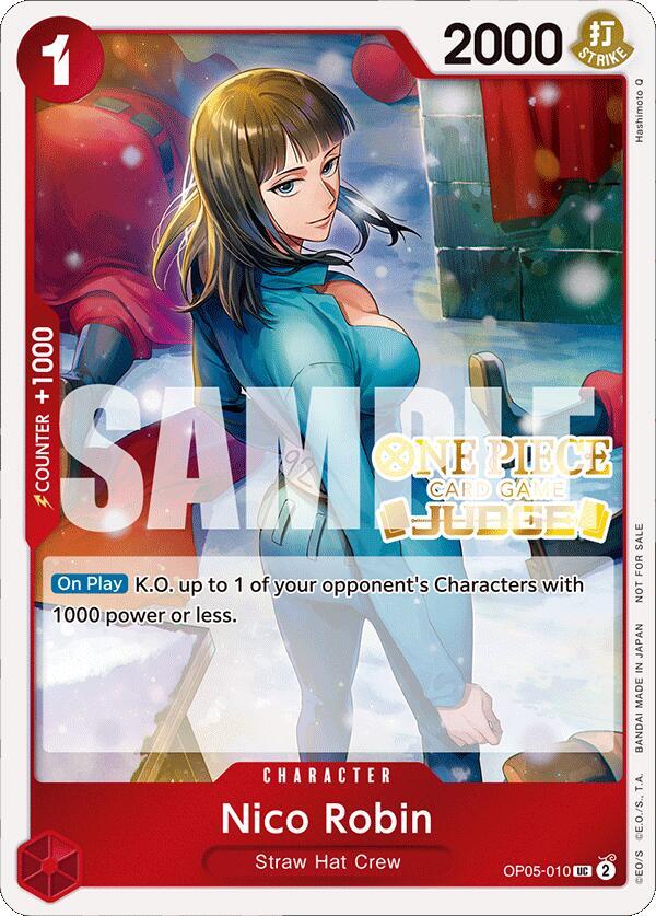 Nico Robin (Judge Pack Vol. 4) One Piece prize card