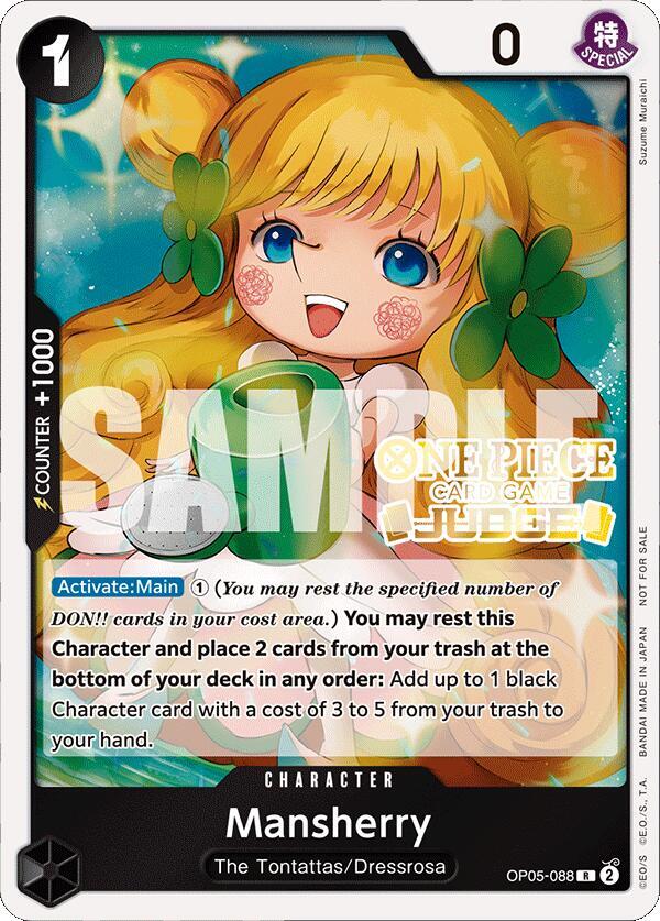 Mansherry (Judge Pack Vol. 4) One Piece prize card