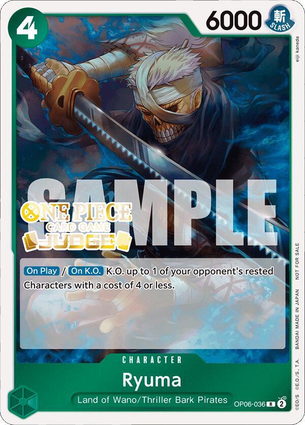 Ryuma (Judge Pack Vol. 4) One Piece prize card