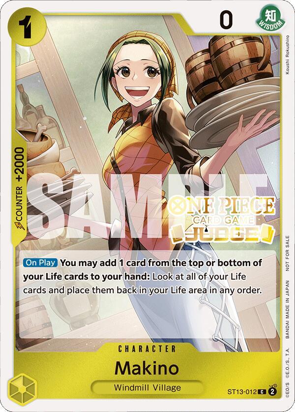 Makino (Judge Pack Vol. 4) One Piece prize card