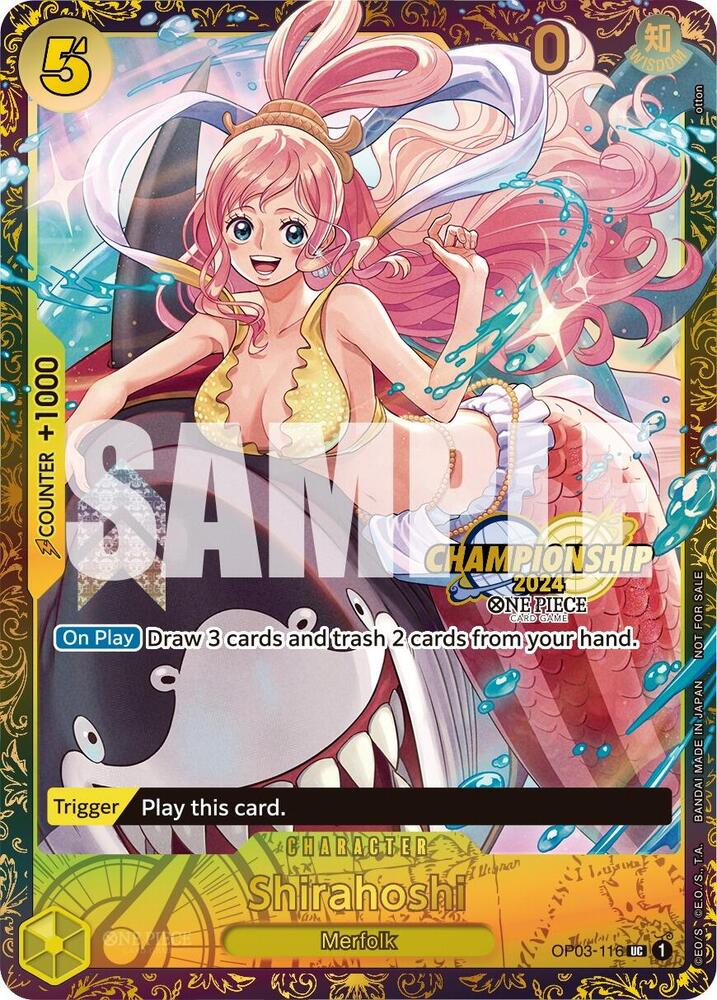 Shirahoshi (October Championship 2024 Online Regional) One Piece prize card
