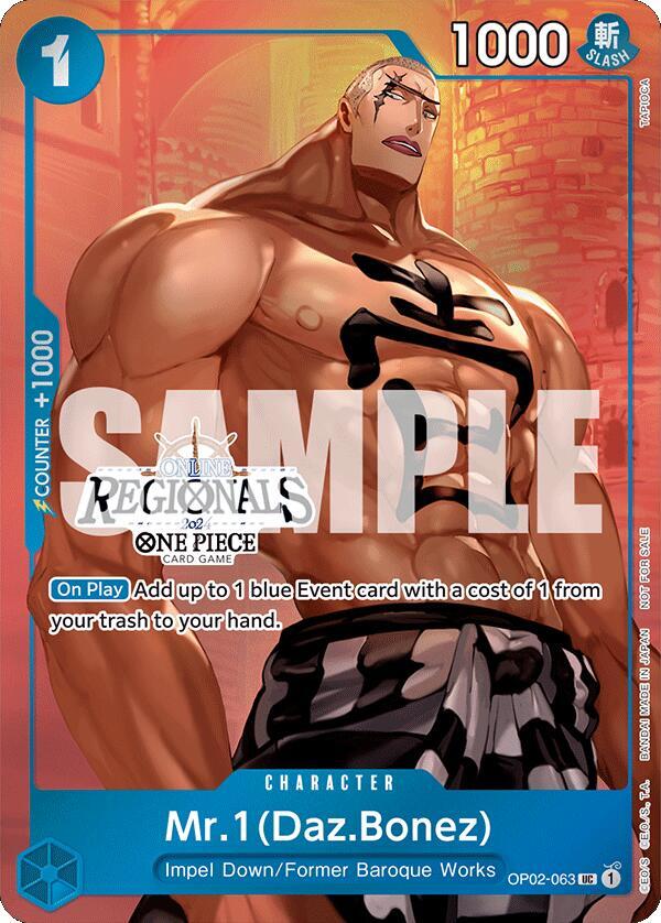 Mr.1 (Daz.Bonez) (Online Regional 2024 Vol. 3) One Piece prize card
