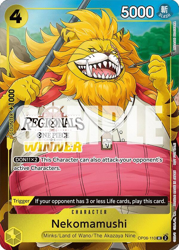 Nekomamushi (Offline Regional 2024 Vol. 3) [Winner] One Piece prize card