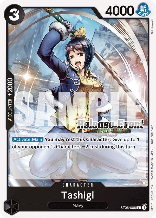 Tashigi (ST15 - ST20 Release Event Pack) One Piece prize card