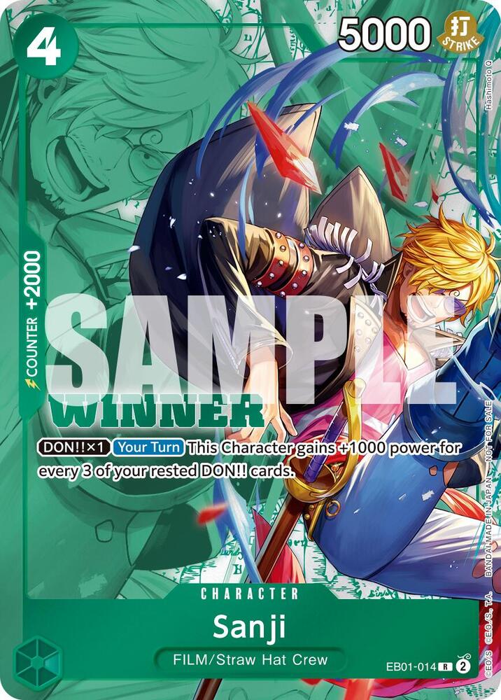 Sanji (Winner Pack 2025 Vol. 1) One Piece prize card