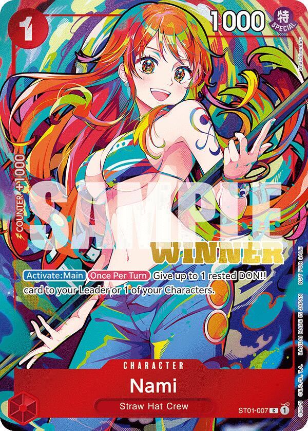 Nami (2025 New Year Event Winner) One Piece prize card