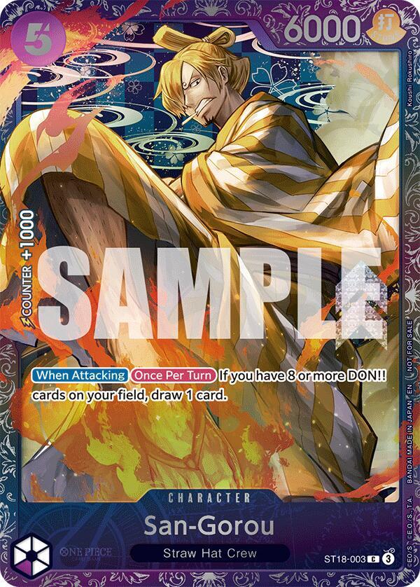 San-Gorou (Treasure Cup 2025) One Piece prize card