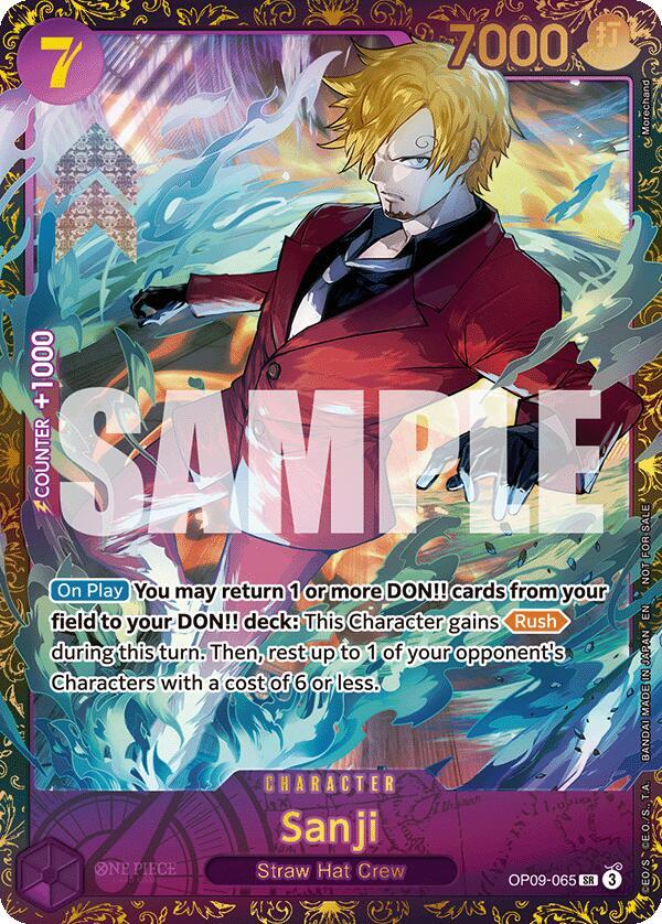 Sanji (Championship 25-26 Regionals Season 1) One Piece prize card