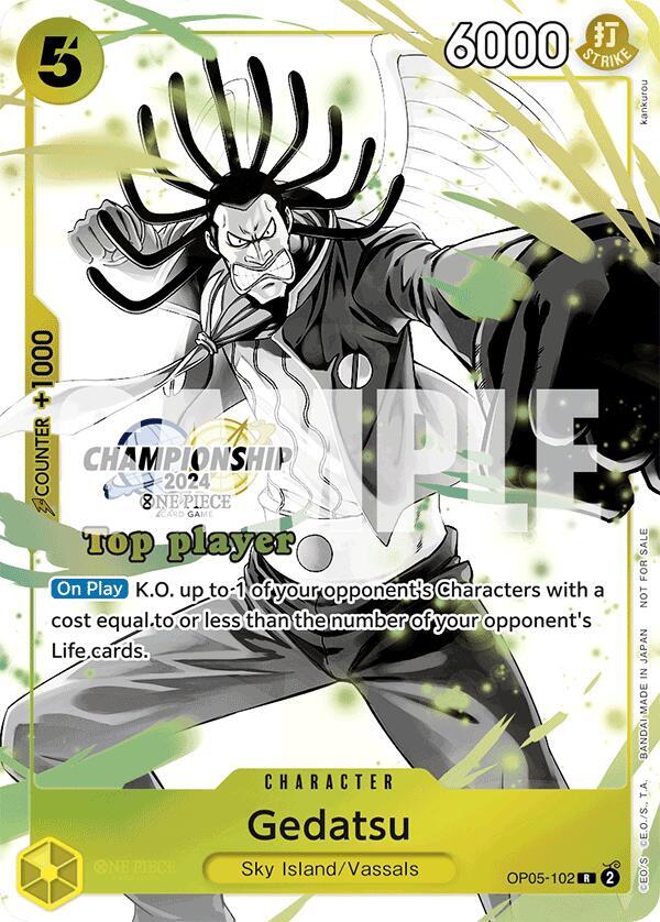 Gedatsu (Championship 2024 Top Player Pack Vol. 2) One Piece prize card