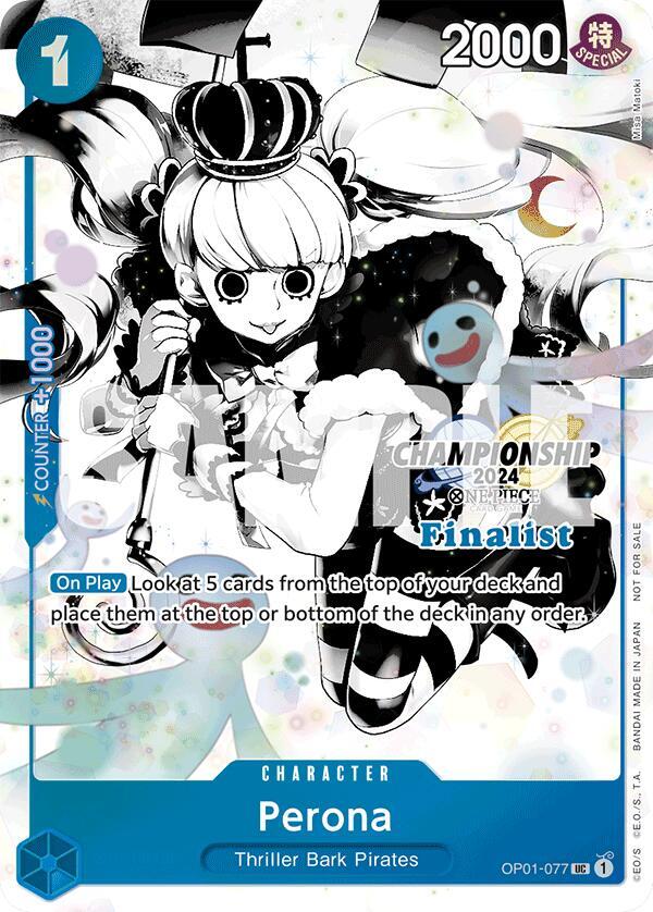 Perona (Championship 2024 Finalist Card Set Vol. 2) One Piece prize card