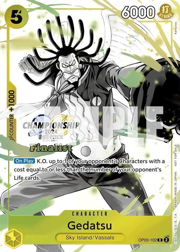 Gedatsu (Championship 2024 Finalist Card Set Vol. 2) One Piece prize card