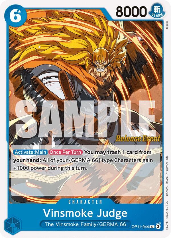 Vinsmoke Judge One Piece prize card