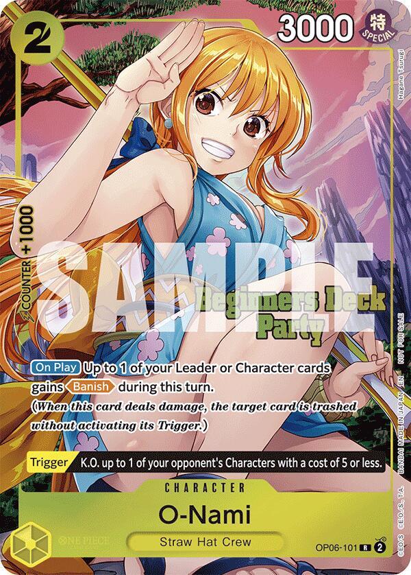 O-Nami (Beginners Deck Party [ST-23] - [ST-28] Winner Pack) One Piece prize card