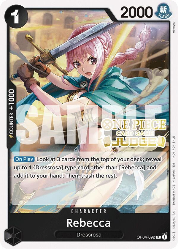Rebecca (Judge Pack Vol. 6) One Piece prize card