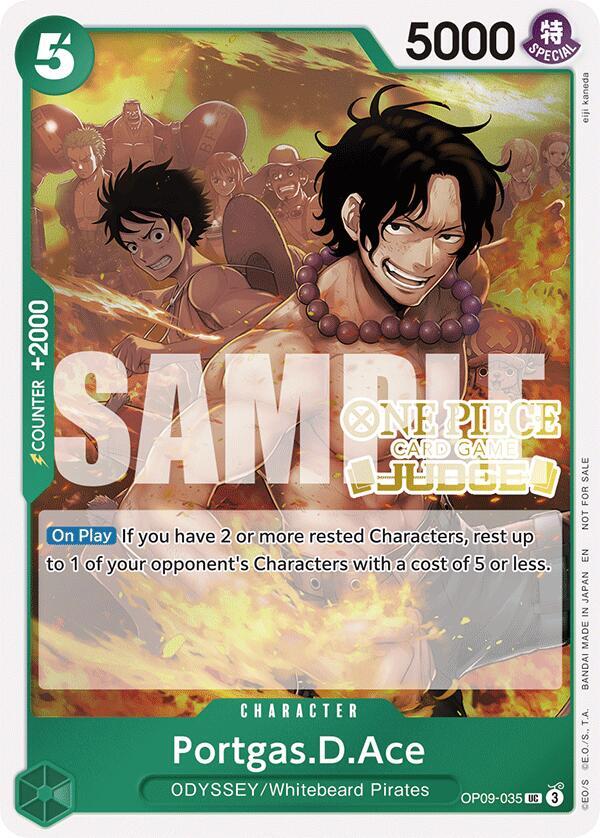 Portgas.D.Ace (Judge Pack Vol. 6) One Piece prize card