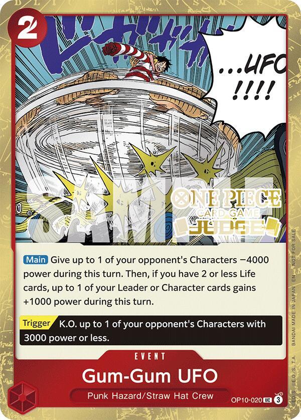 Gum-Gum UFO (Judge Pack Vol. 6) One Piece prize card