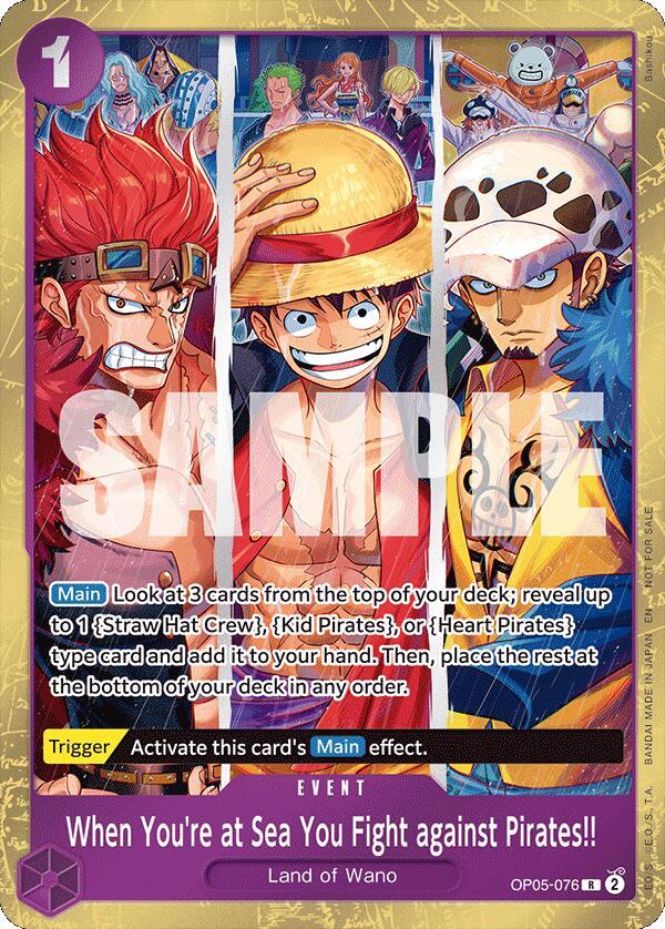 When You're at Sea You Fight against Pirates!! (2025 Pirates League Store Qualifier Winner) One Piece prize card