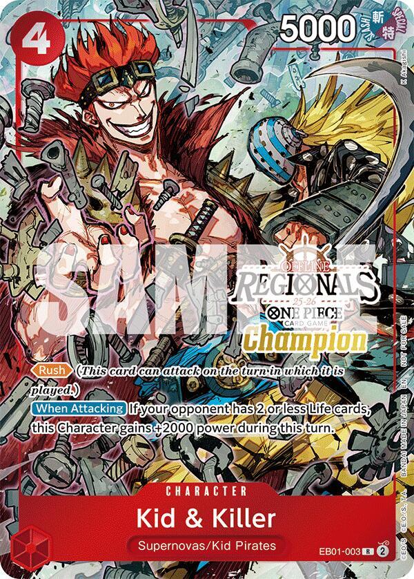 Kid & Killer (Offline Regional Champion Card Set 2025 Vol.2) One Piece prize card