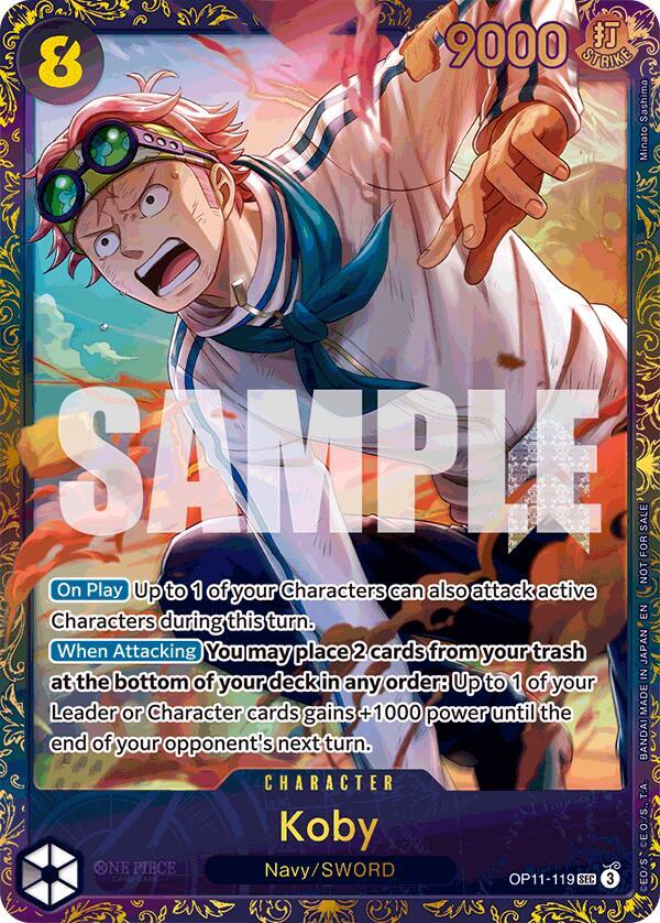 Koby (Treasure Cup August 2025) One Piece prize card