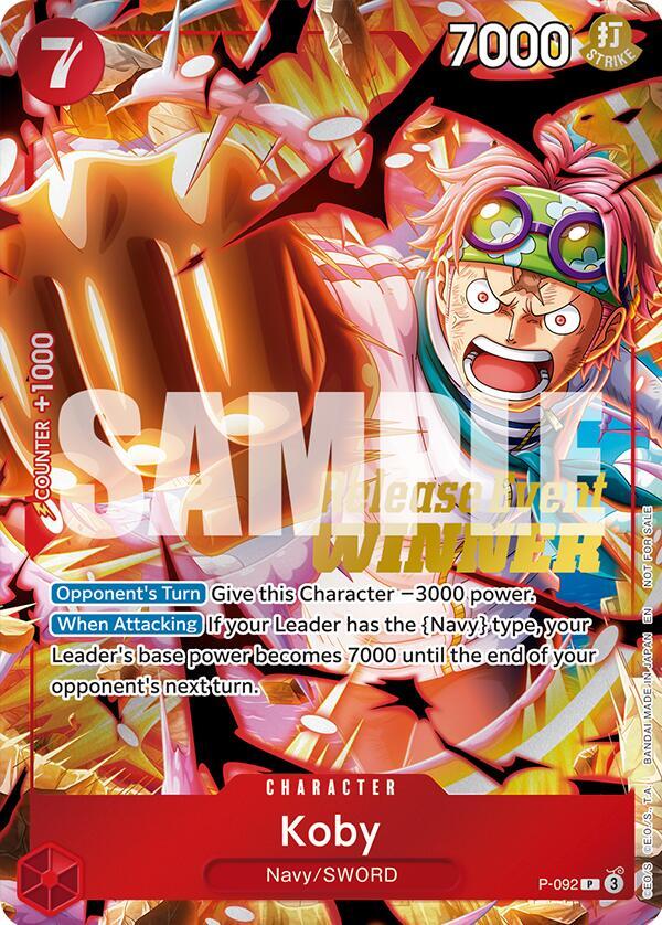 Koby (OP12 Release Event Winner) One Piece prize card