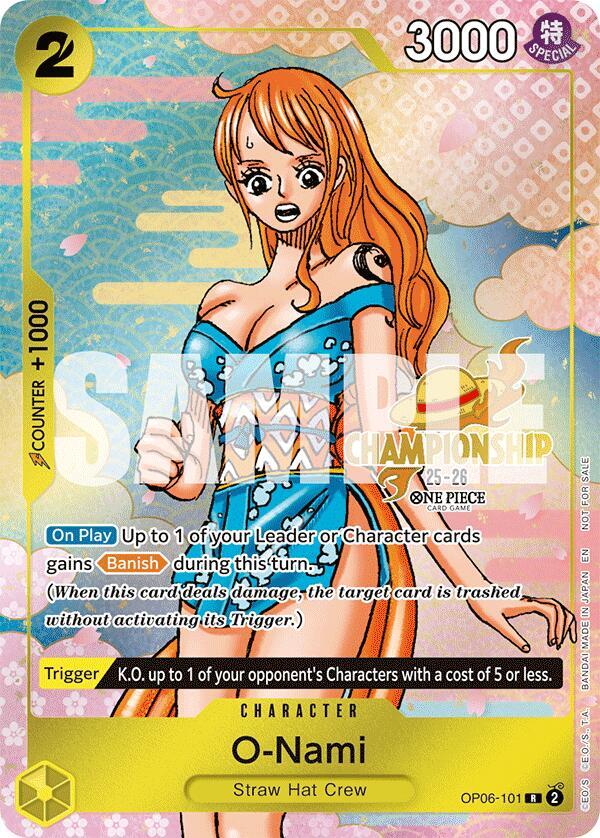 O-Nami (CS 25-26 Event Pack) One Piece prize card