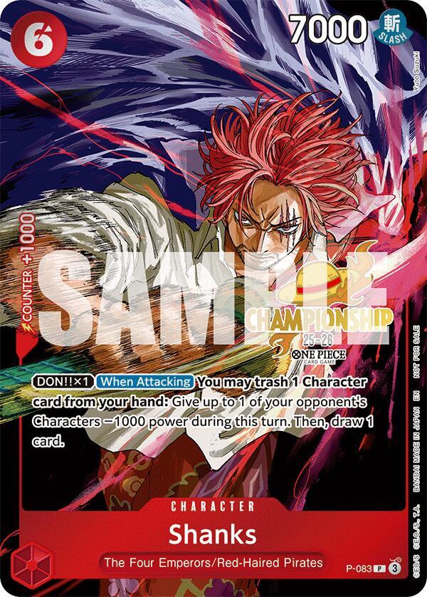 Shanks (CS 25-26 Event Pack) One Piece prize card