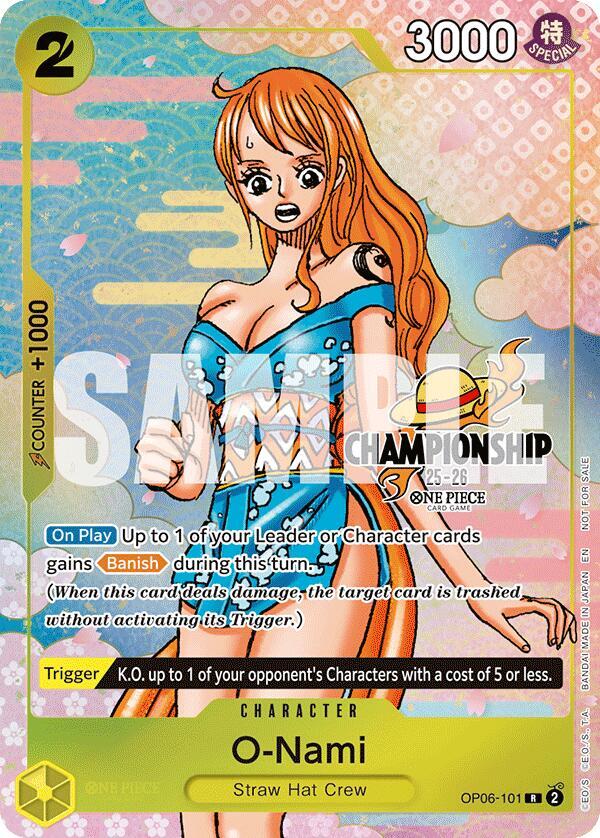 O-Nami (CS 25-26 Event Pack Finalist Ver.) One Piece prize card