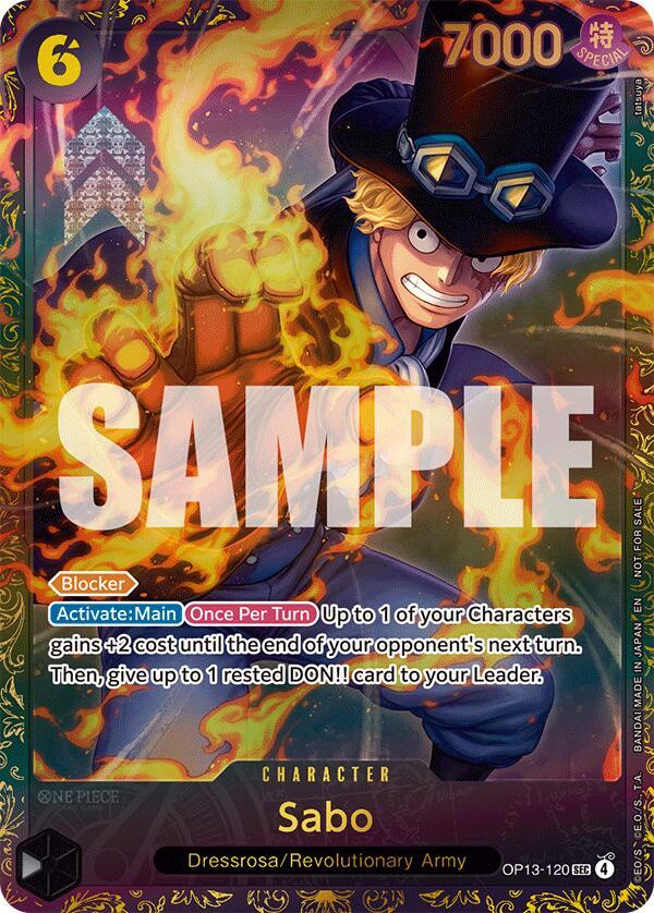 Sabo (Store Treasure Cup 2025) One Piece prize card