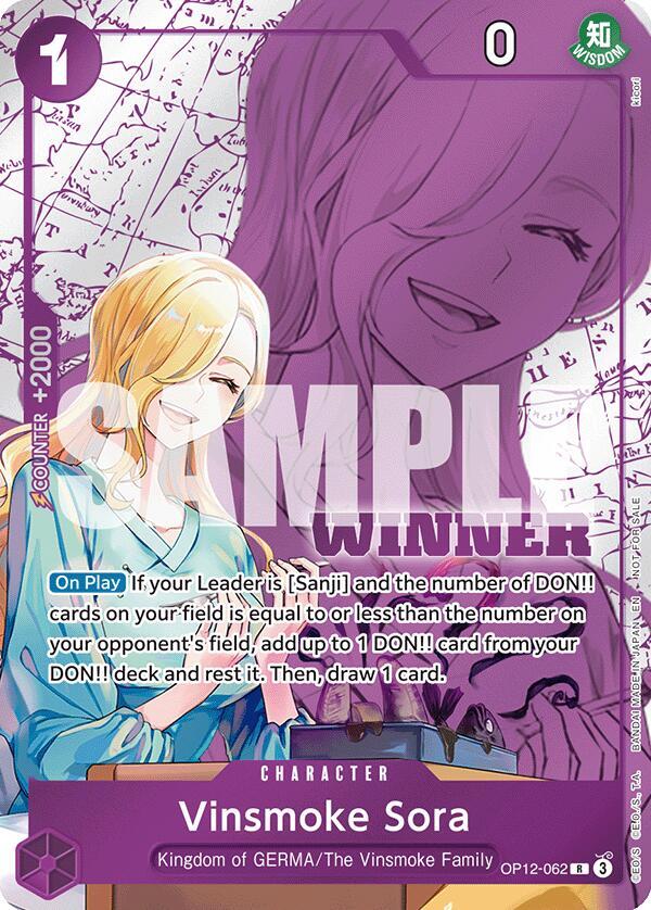 Vinsmoke Sora (Winner Pack 2026 Vol. 1) One Piece prize card