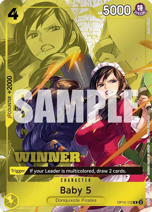 Baby 5 (Winner Pack 2026 Vol. 1) One Piece prize card