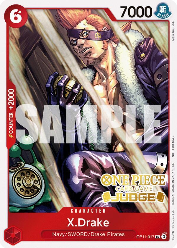 X.Drake (Judge Pack Vol. 7) One Piece prize card